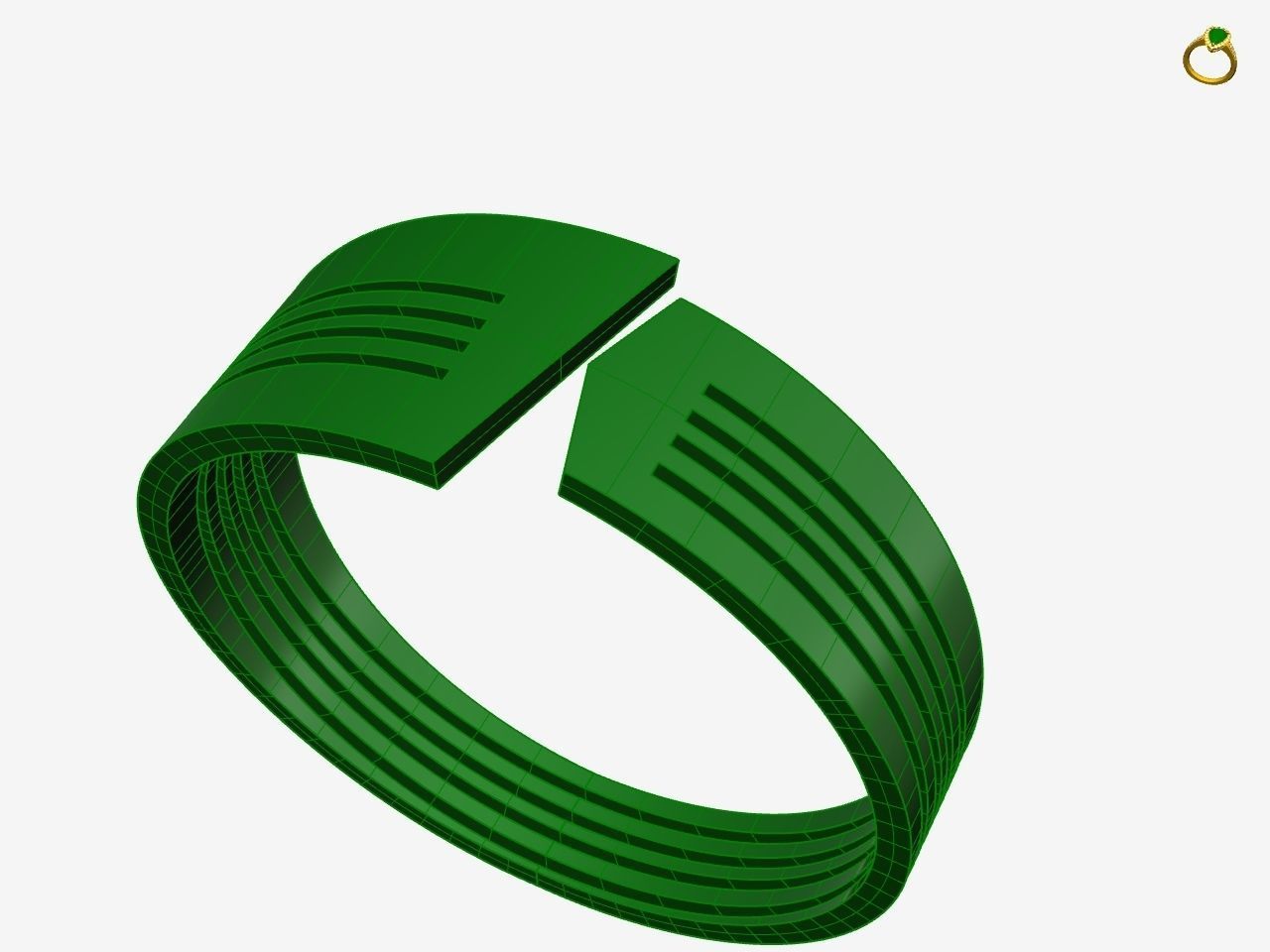 5 models simple band stl verified 3D print model_28