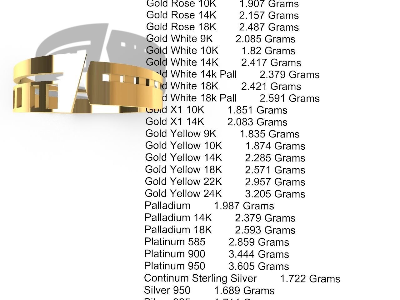 5 models simple band stl verified 3D print model_26