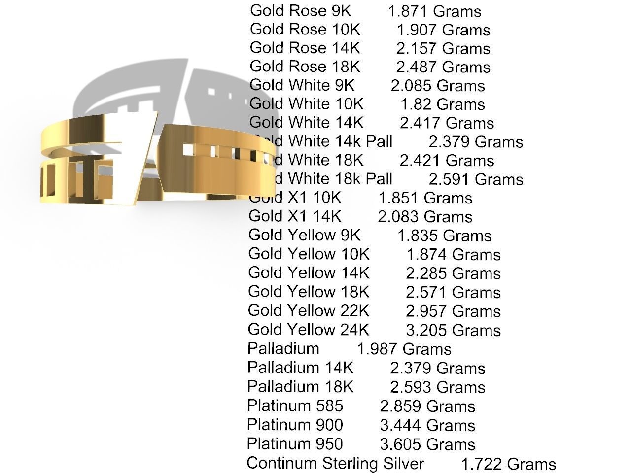 5 models simple band stl verified 3D print model_37