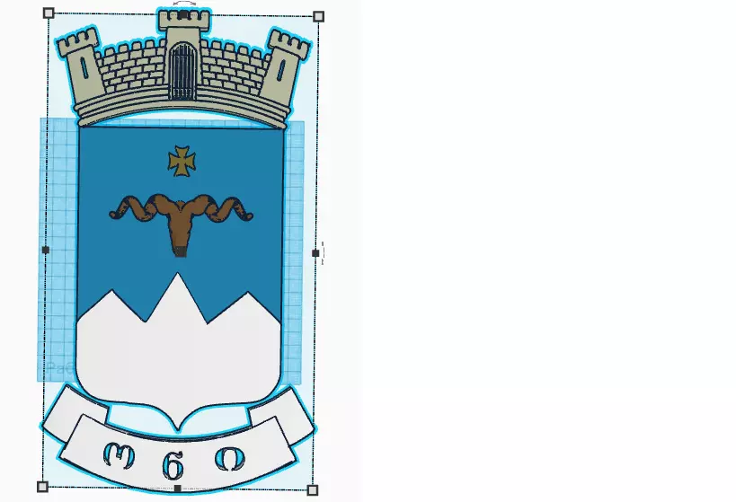 Coat of arms of Oni Municipality Free 3D model