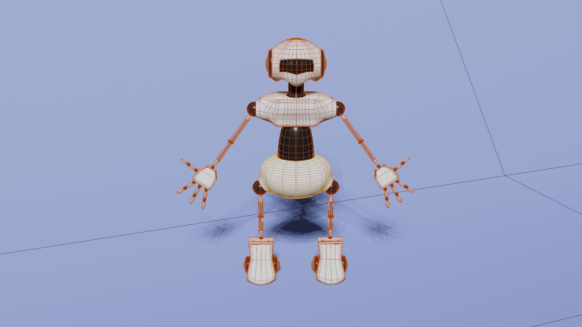 Basic robot Free 3D model_4