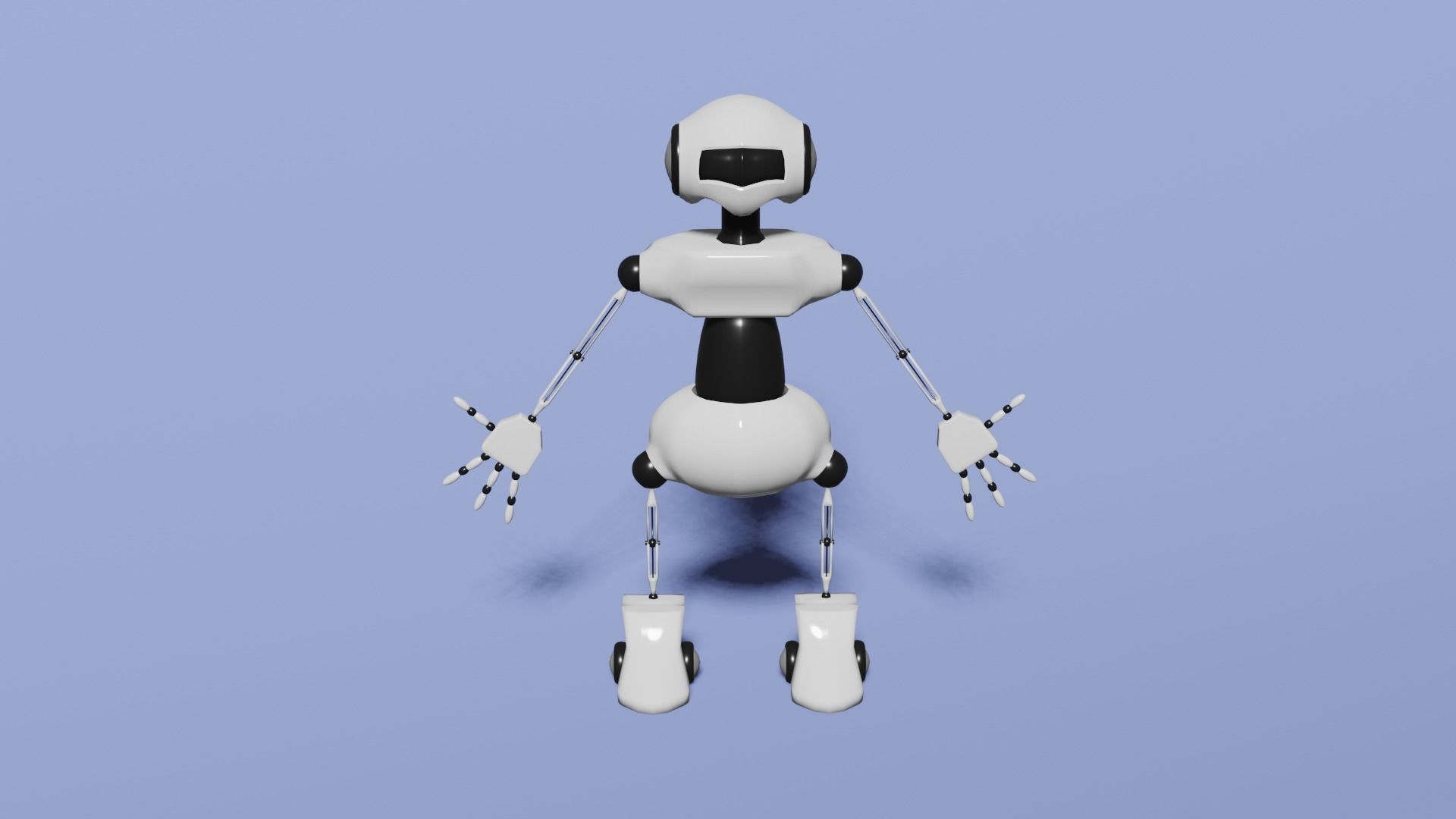 Basic robot Free 3D model_3