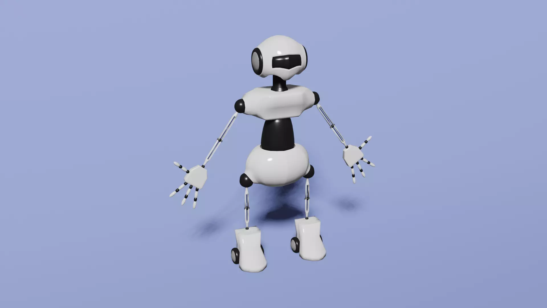 Basic robot Free 3D model_0