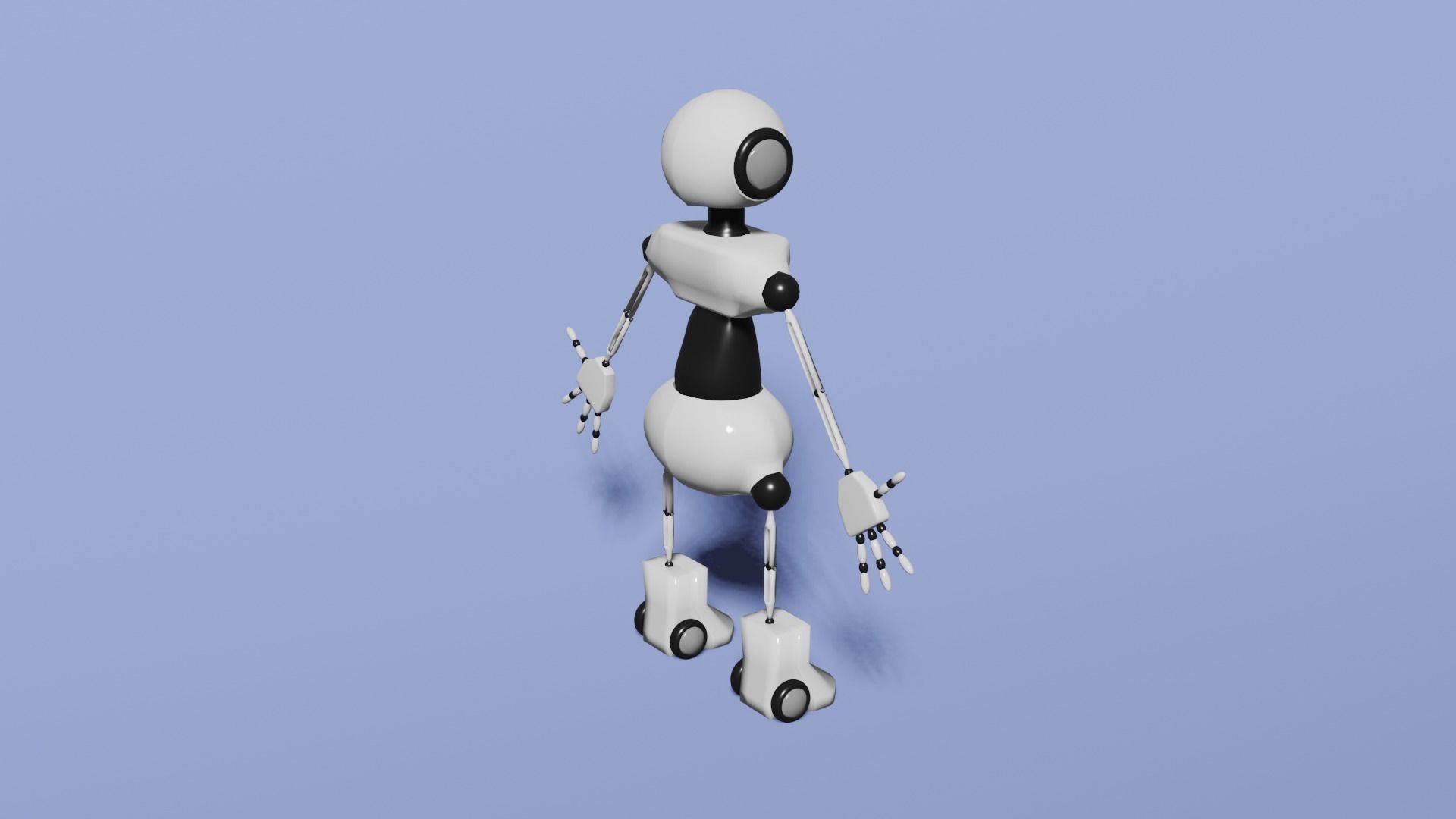 Basic robot Free 3D model_1