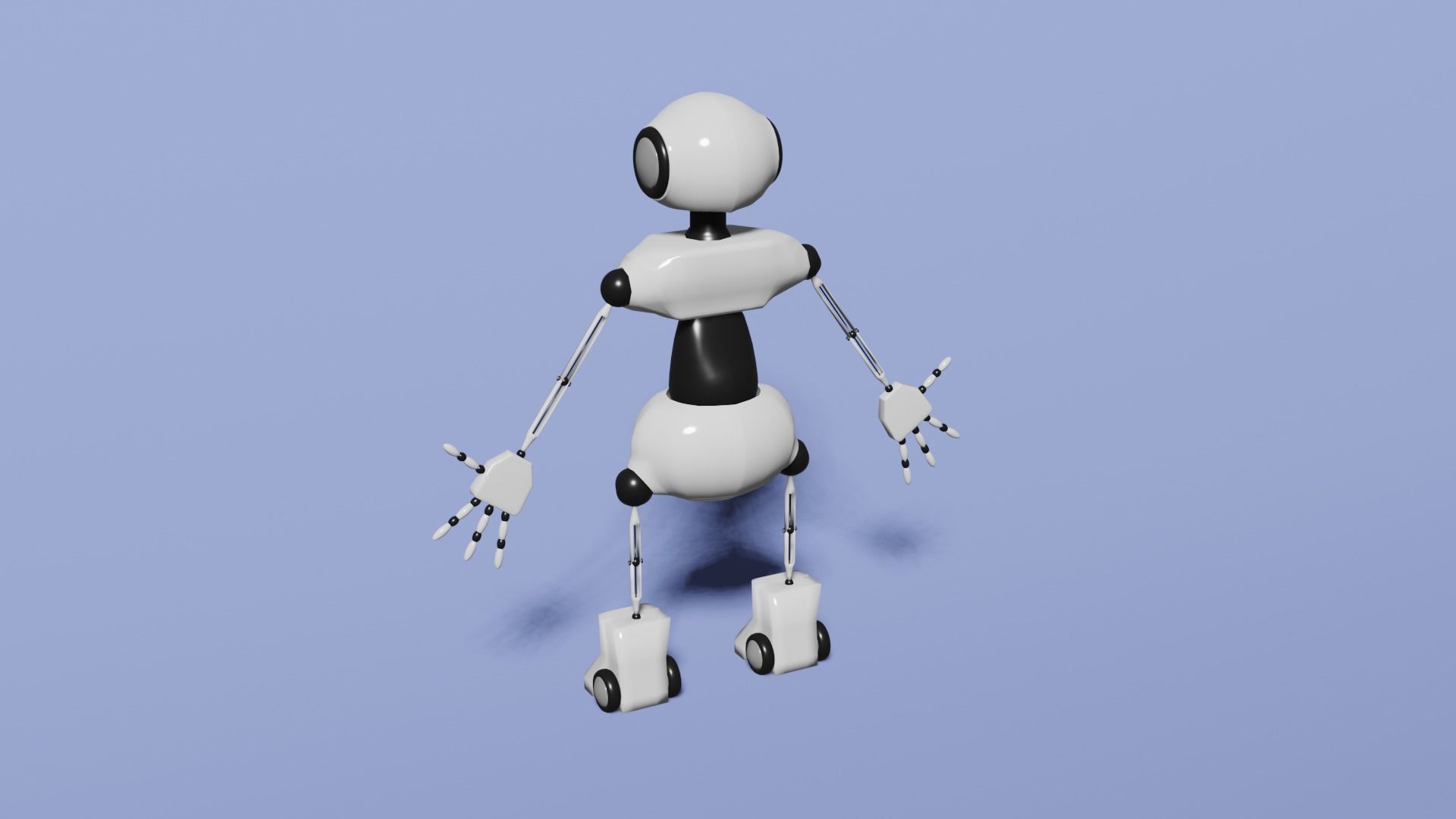 Basic robot Free 3D model_2