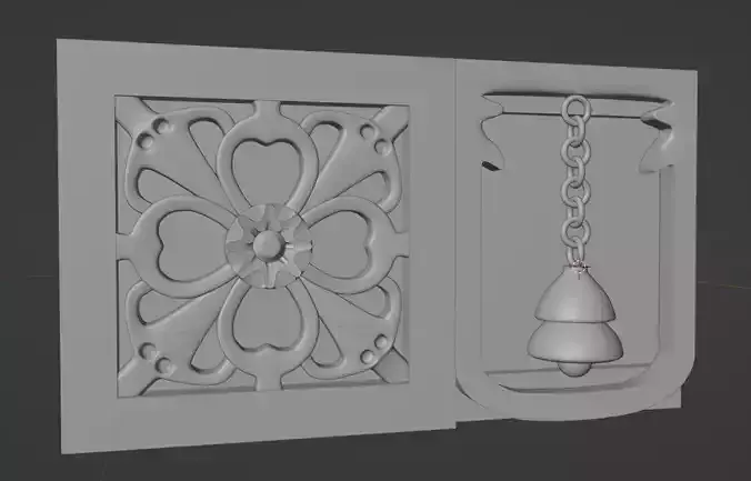 CNC MODEL door with bell