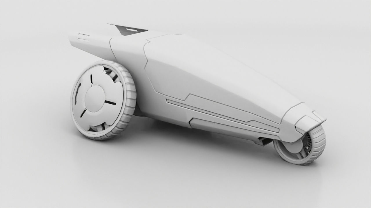 sci-fi vehicle  3D model_7