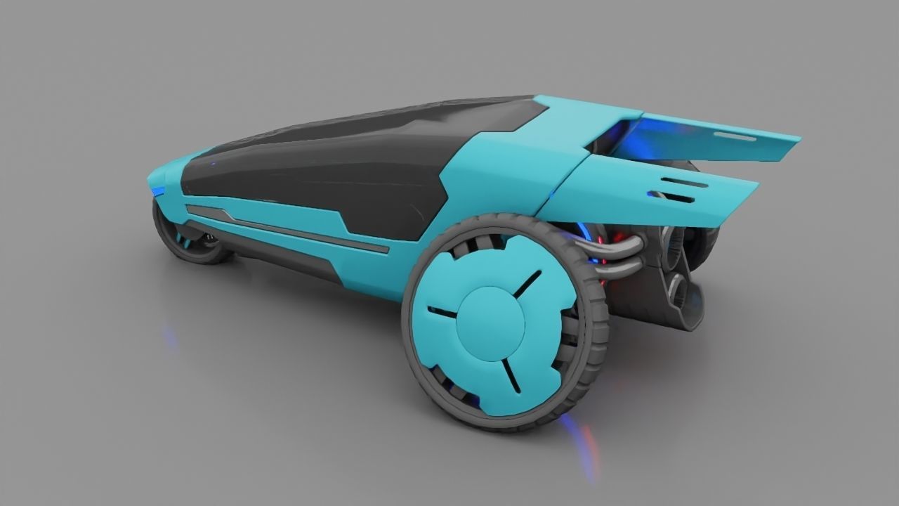 sci-fi vehicle  3D model_3