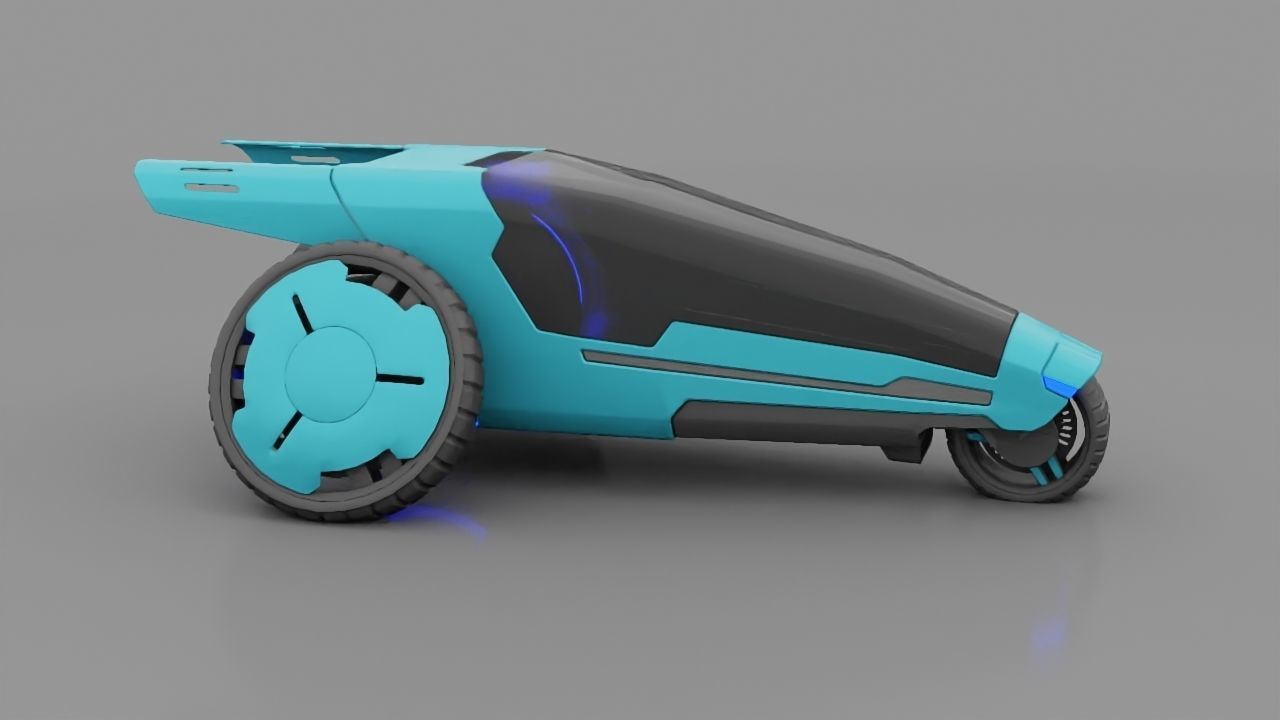 sci-fi vehicle  3D model_1