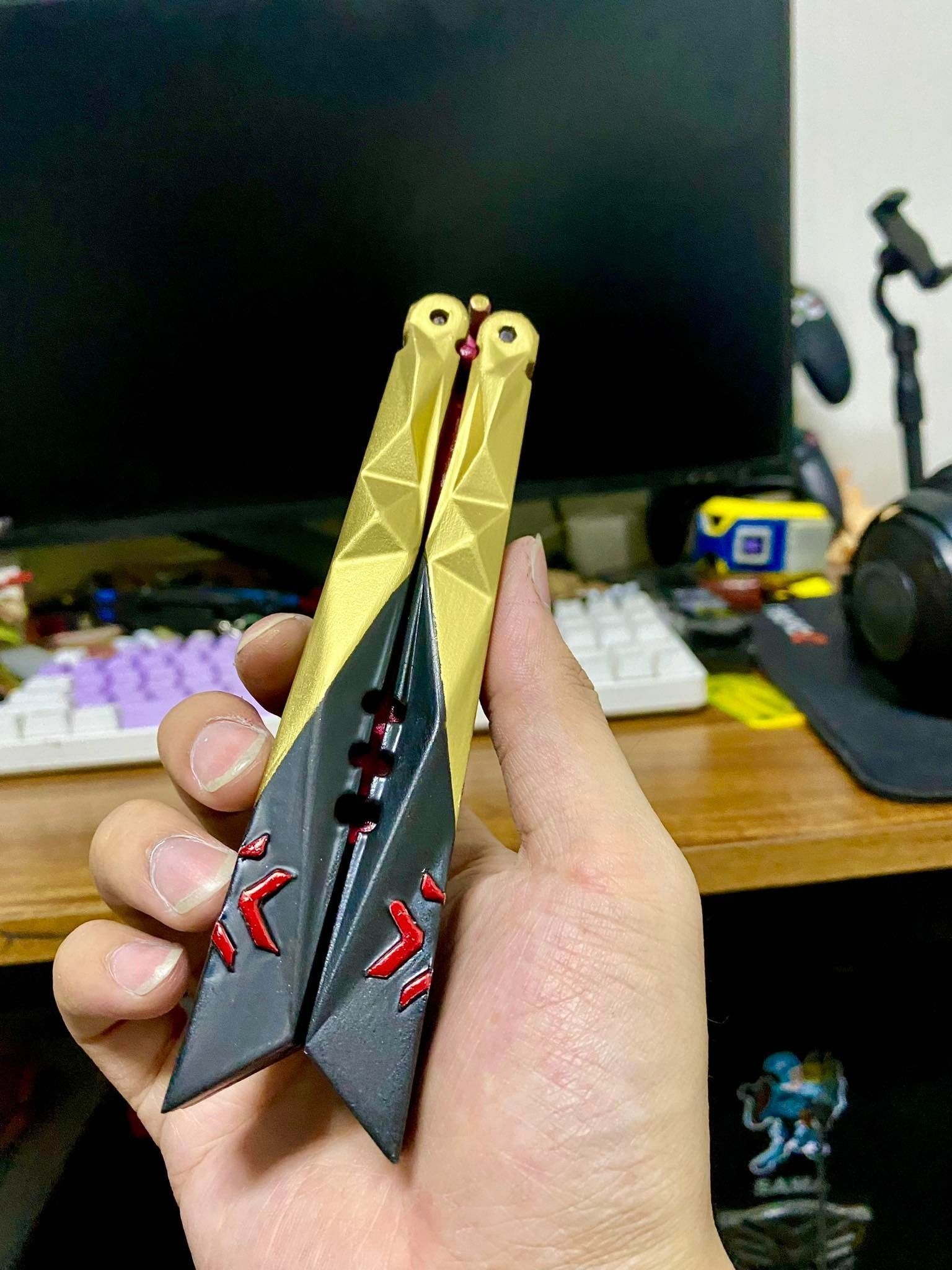 Champions Butterfly Knife- Valorant 3D print model_1