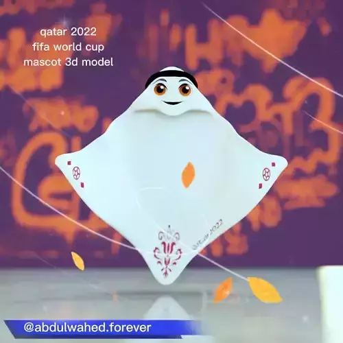 Laeeb Qatars FIFA World Cup mascot Low-poly 3D model