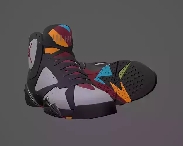 PBR Air Jordan 7-retro sneakers Bordeaux colorway