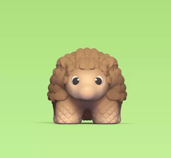 Pangolin toy elephant 3D print model_0