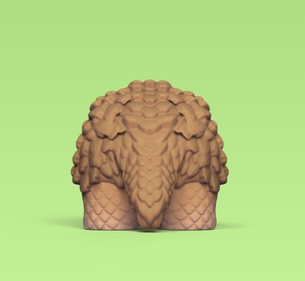 Pangolin toy elephant 3D print model_3