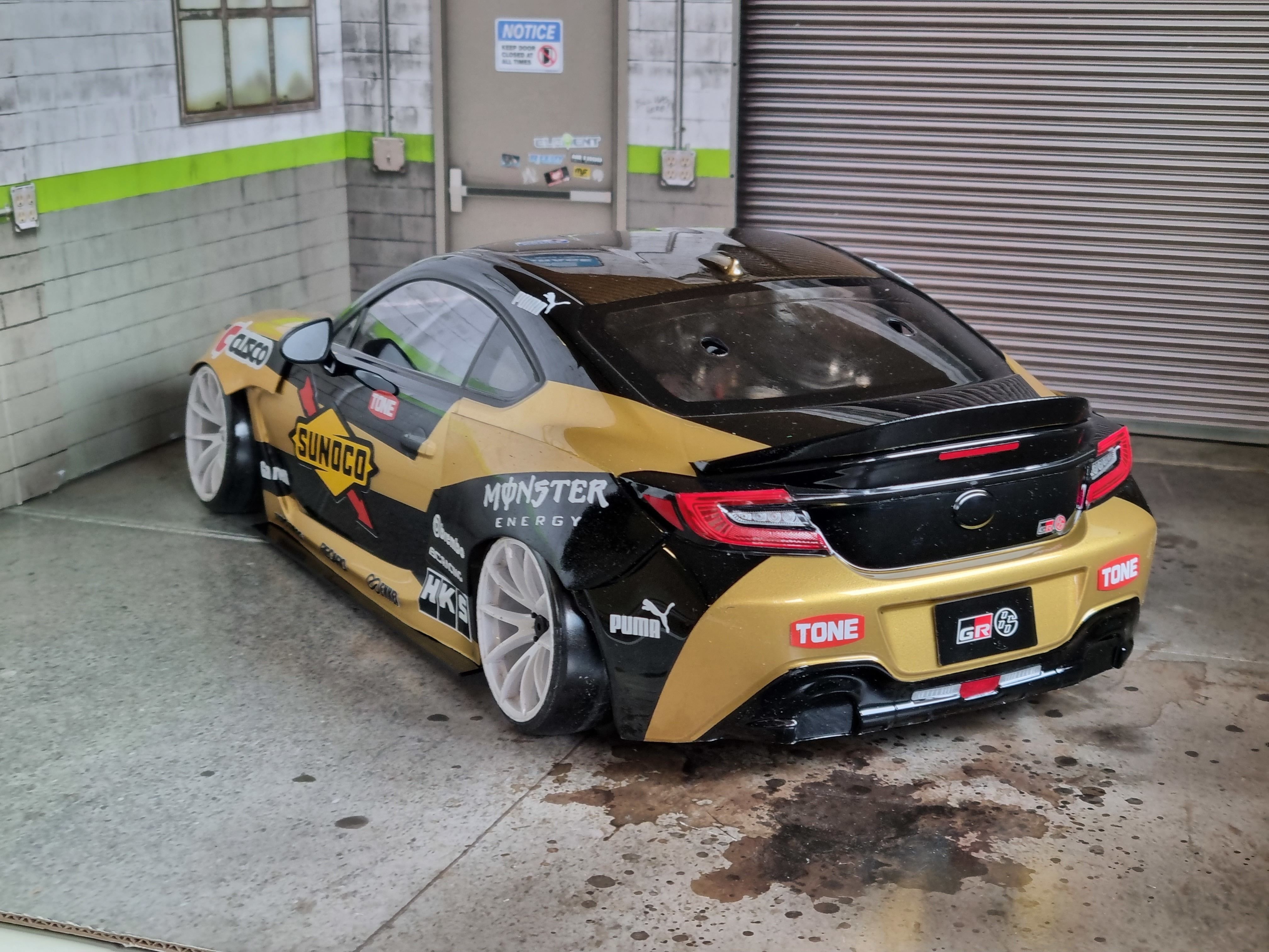 10th scale RC Drift Car Toyota GR86 Wide Body Kit 3D print model_2