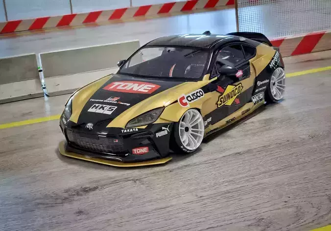 10th scale RC Drift Car Toyota GR86 Wide Body Kit 3D print model