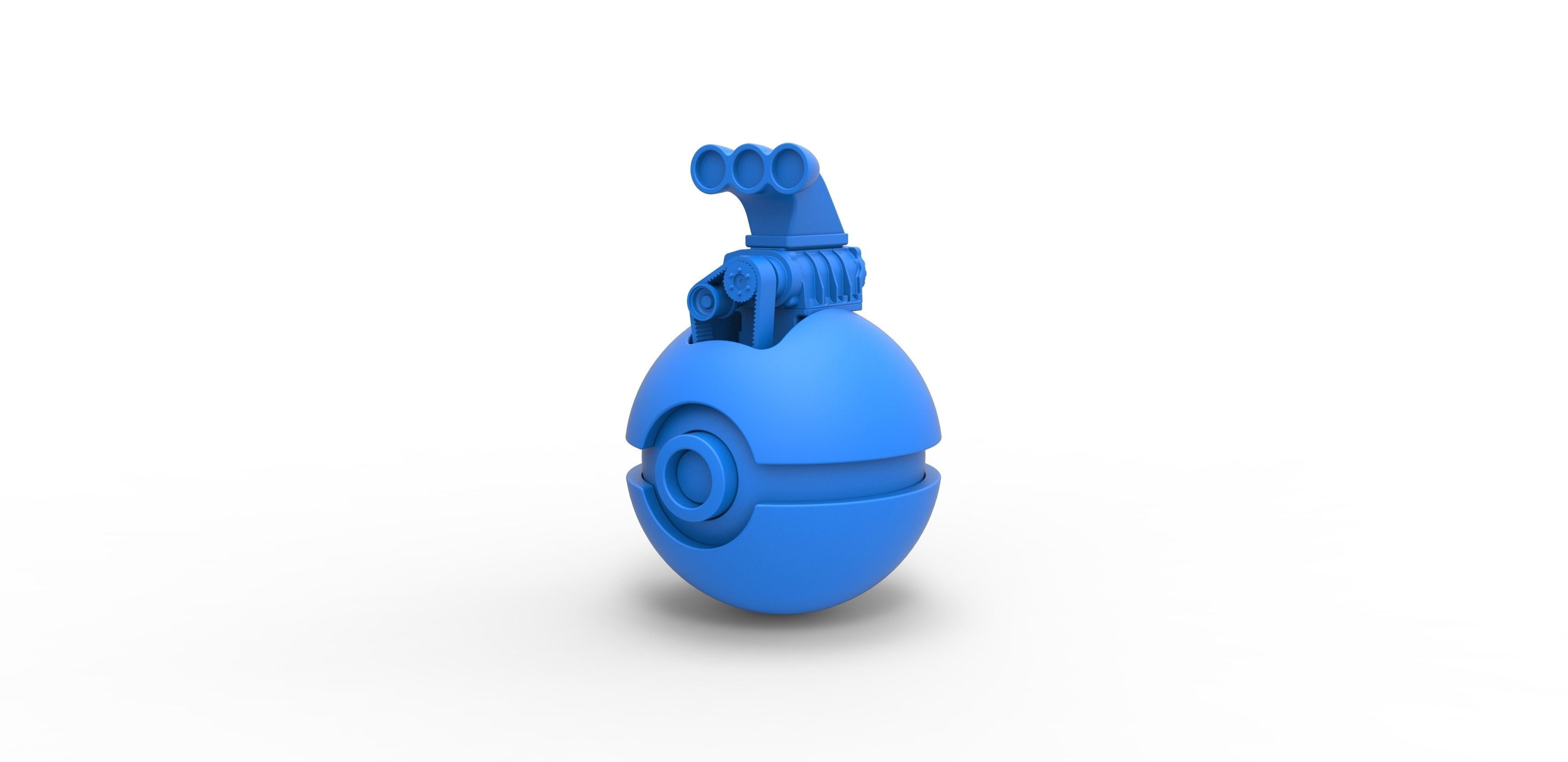 Supercharger orb 3D print model_8