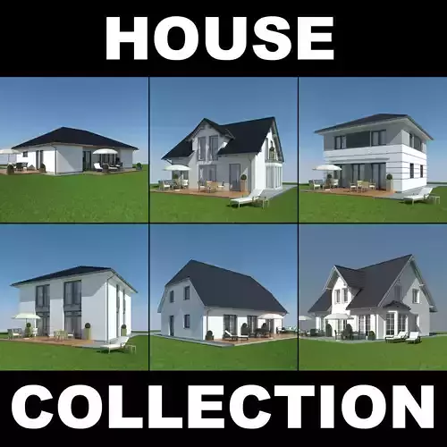 House Collection 2 with outdoor patio