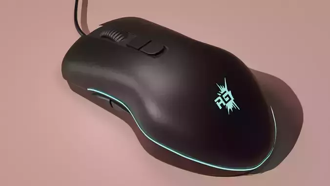 Redgear Gaming Mouse Free 3D model