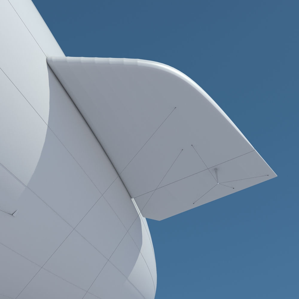 Generic Blimp Airship 3D model_9
