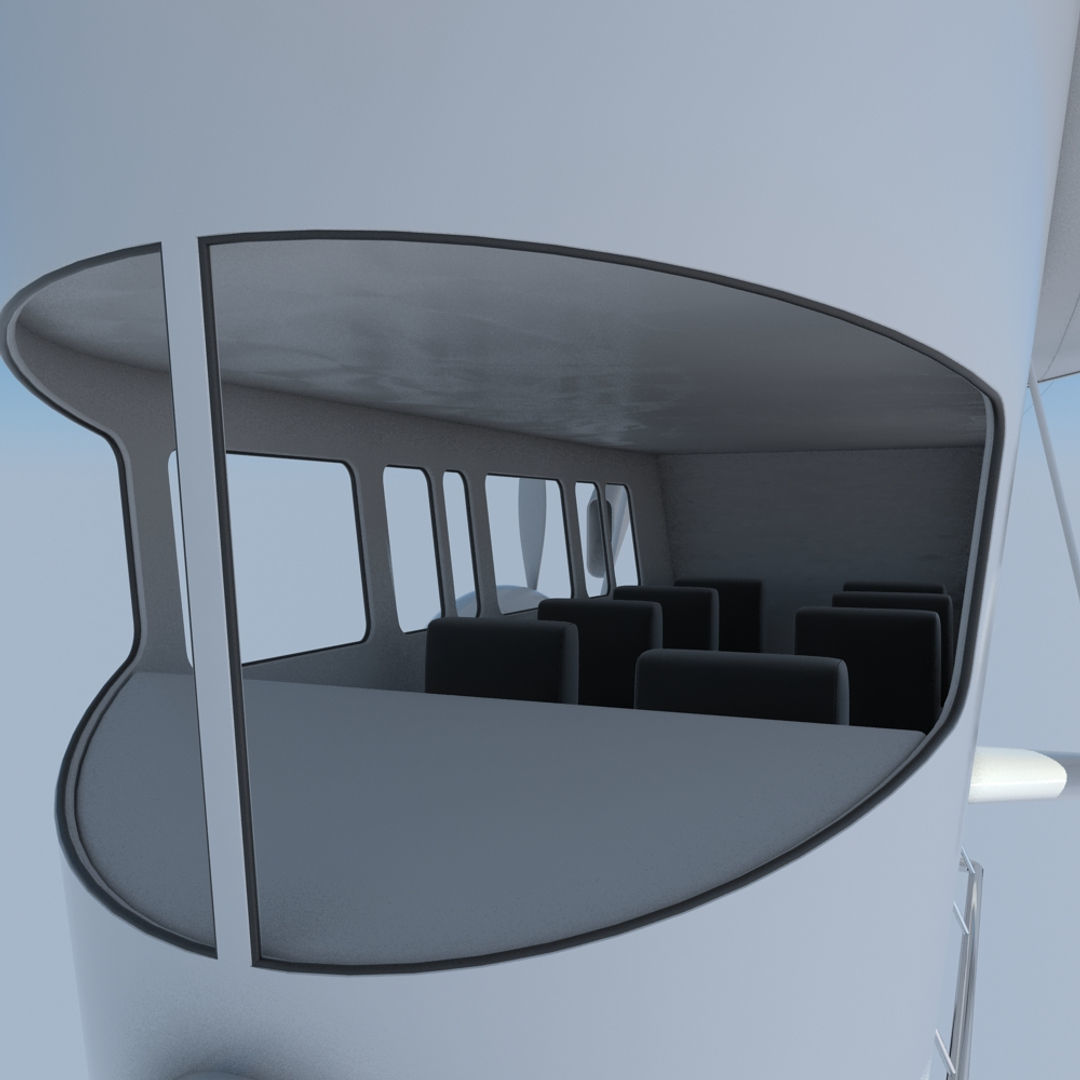 Generic Blimp Airship 3D model_21