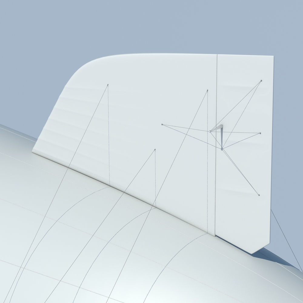 Generic Blimp Airship 3D model_4