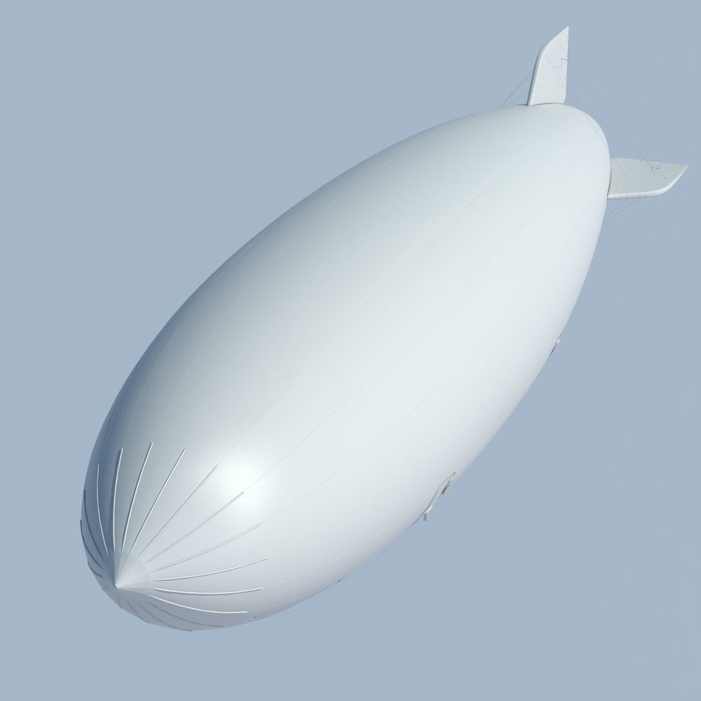 Generic Blimp Airship 3D model_8