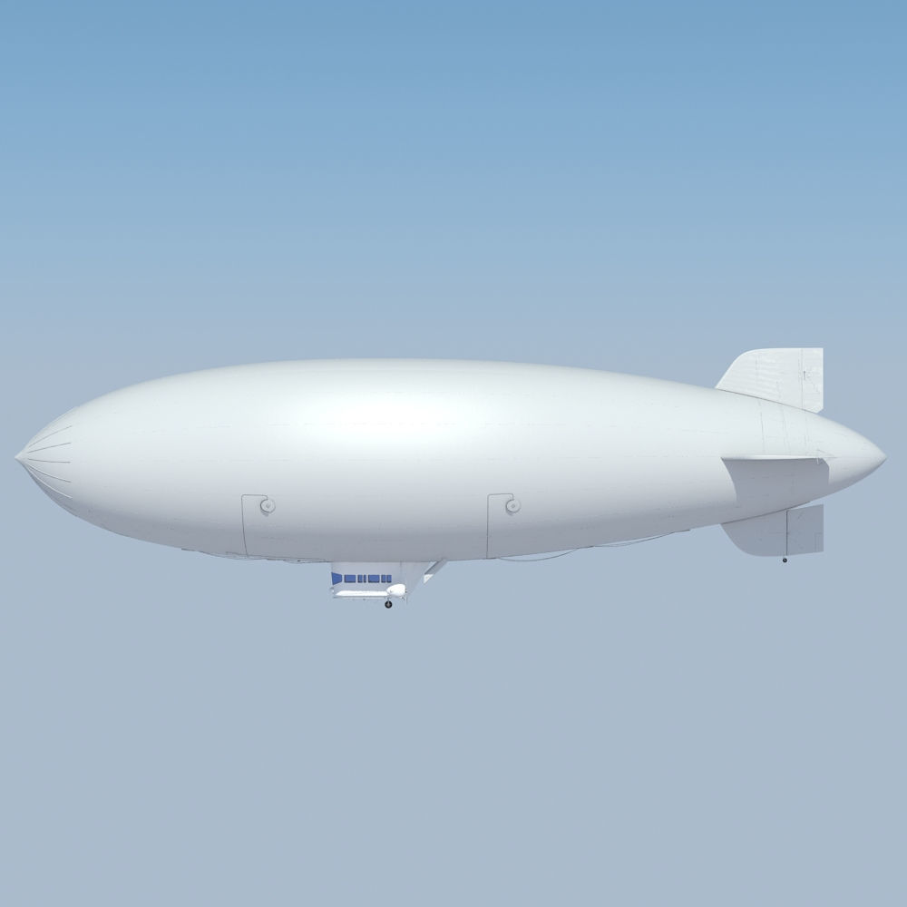 Generic Blimp Airship 3D model_7