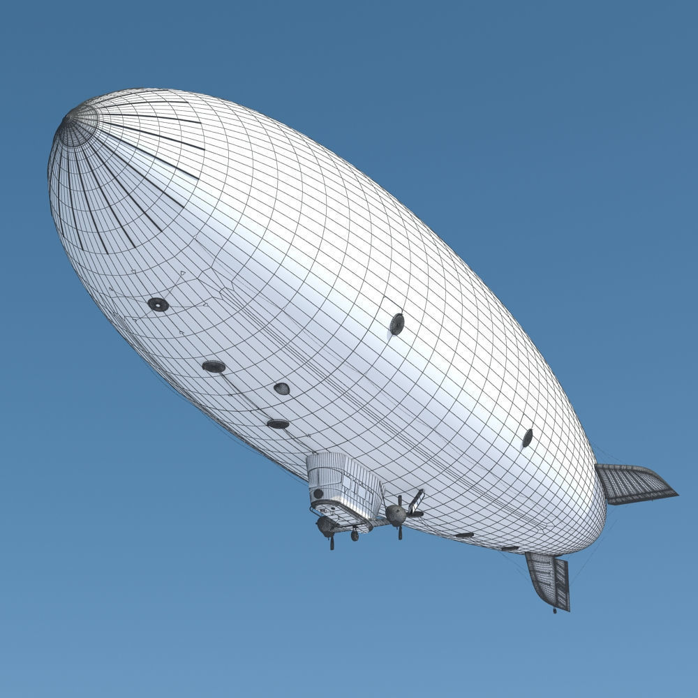 Generic Blimp Airship 3D model_20