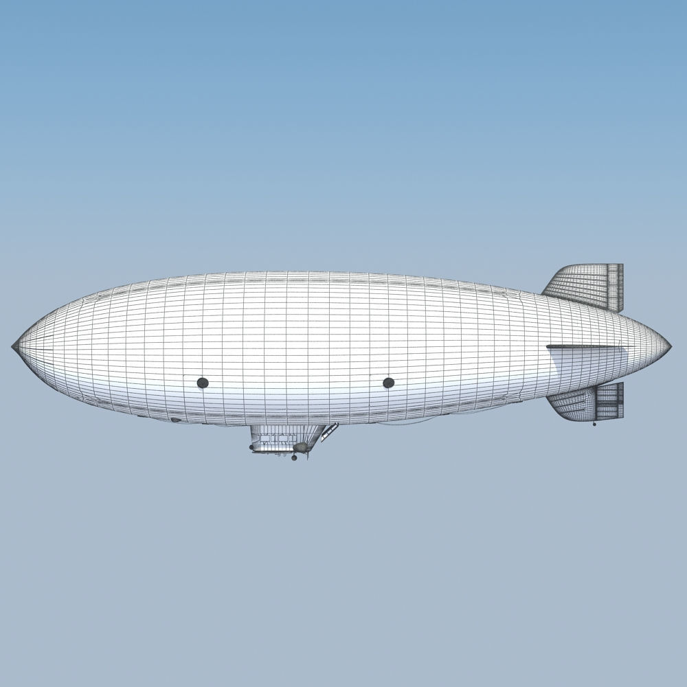 Generic Blimp Airship 3D model_22