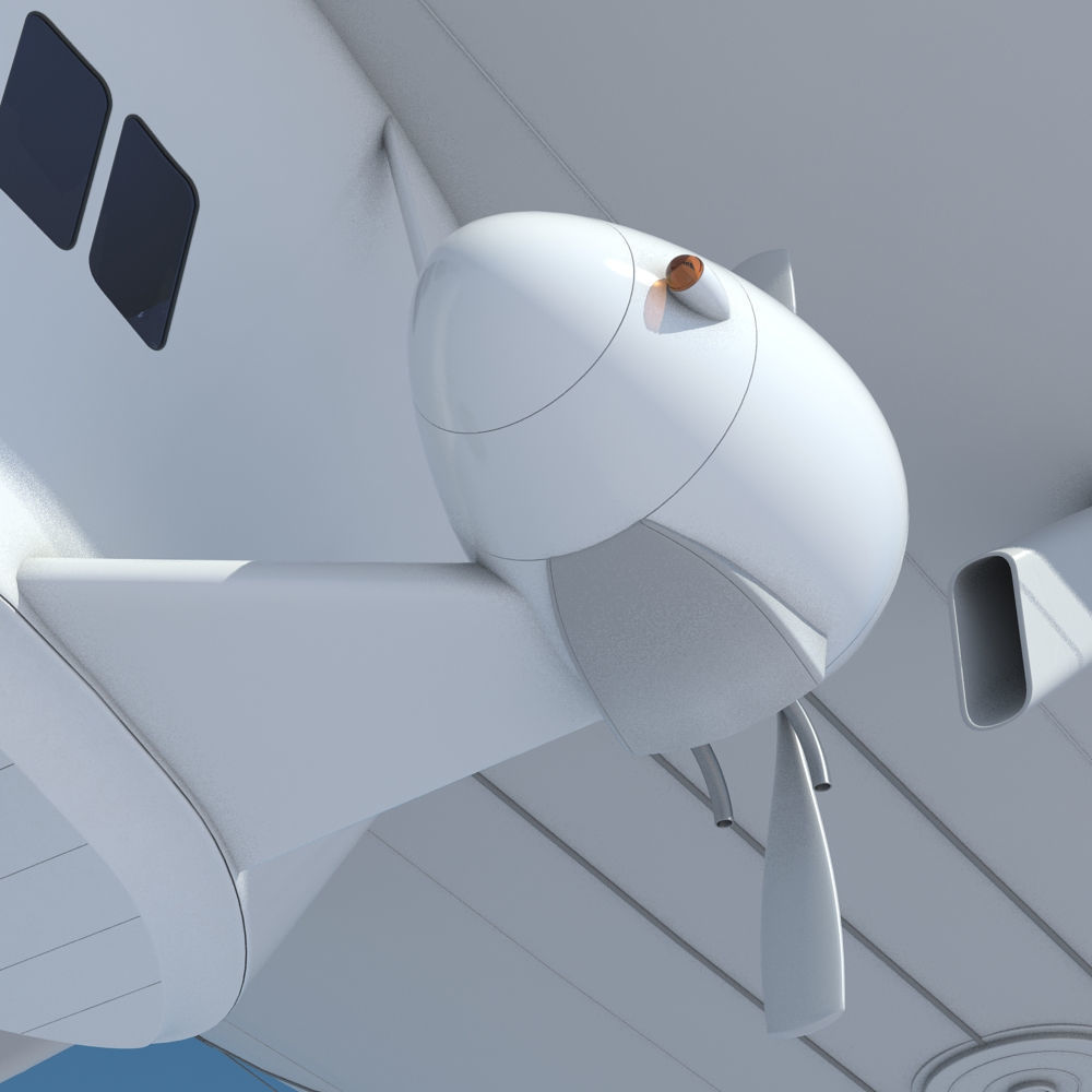 Generic Blimp Airship 3D model_14