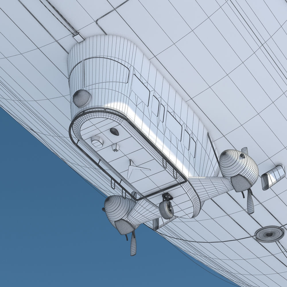 Generic Blimp Airship 3D model_17
