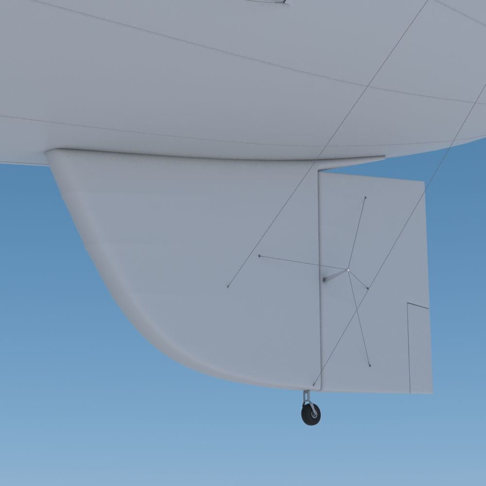 Generic Blimp Airship 3D model_10