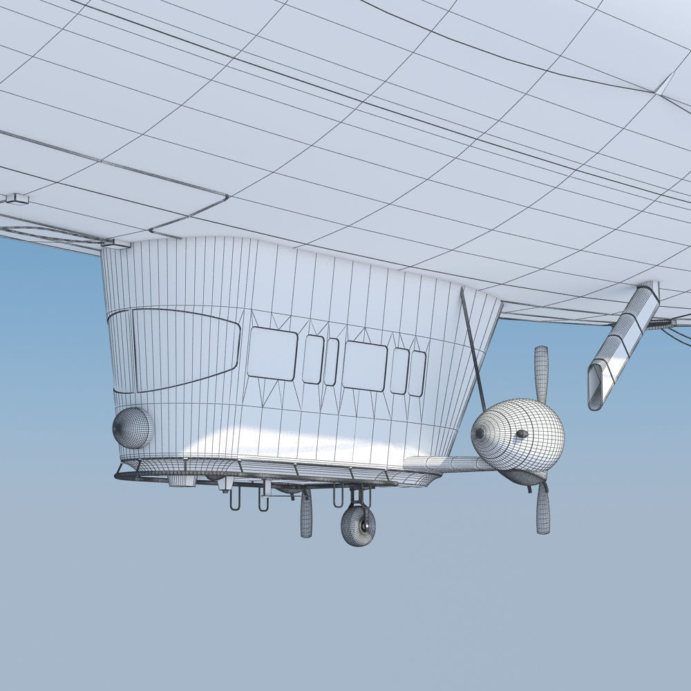 Generic Blimp Airship 3D model_16