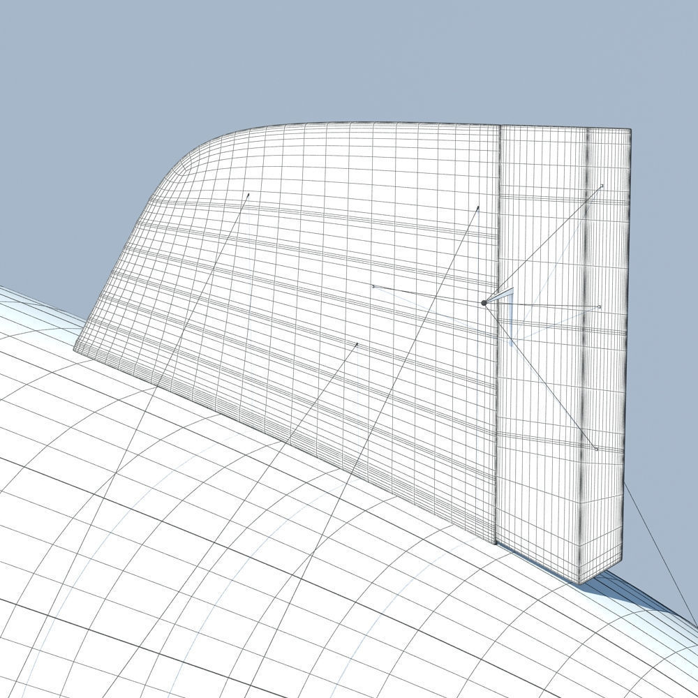 Generic Blimp Airship 3D model_19