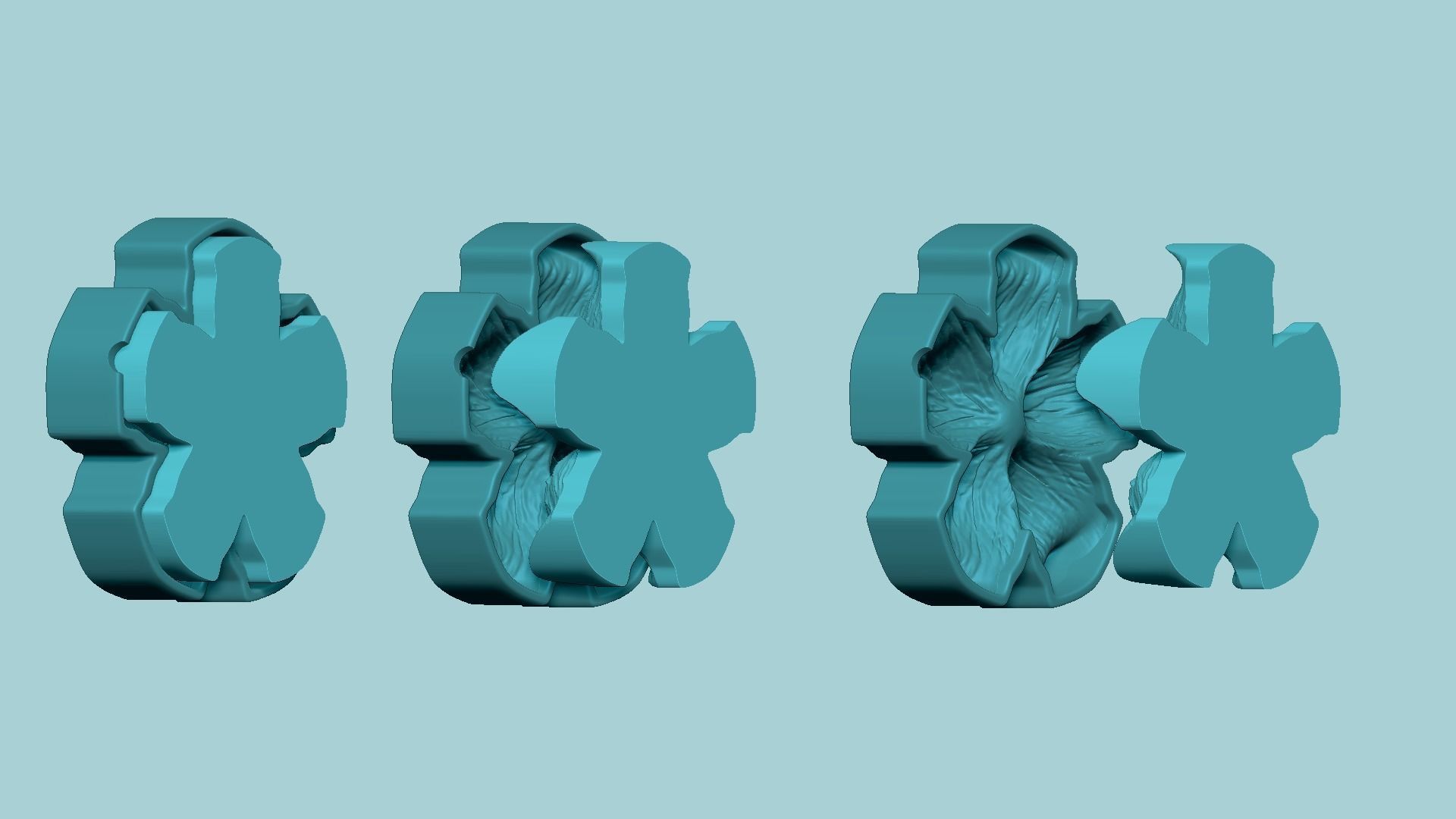 Imperial Rose Flower - Molding Arrangement EVA Foam Craft 3D print model_9