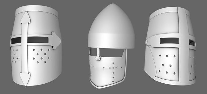 Skull or helmet of medieval knight Free 3D model