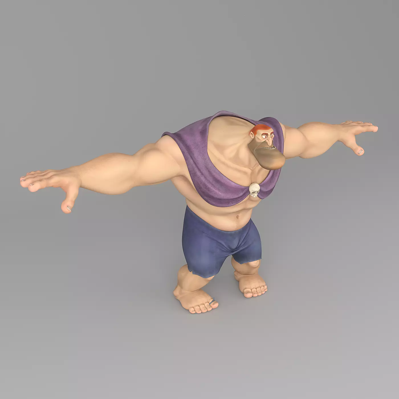 cartoon man 6 Low-poly 3D model_0