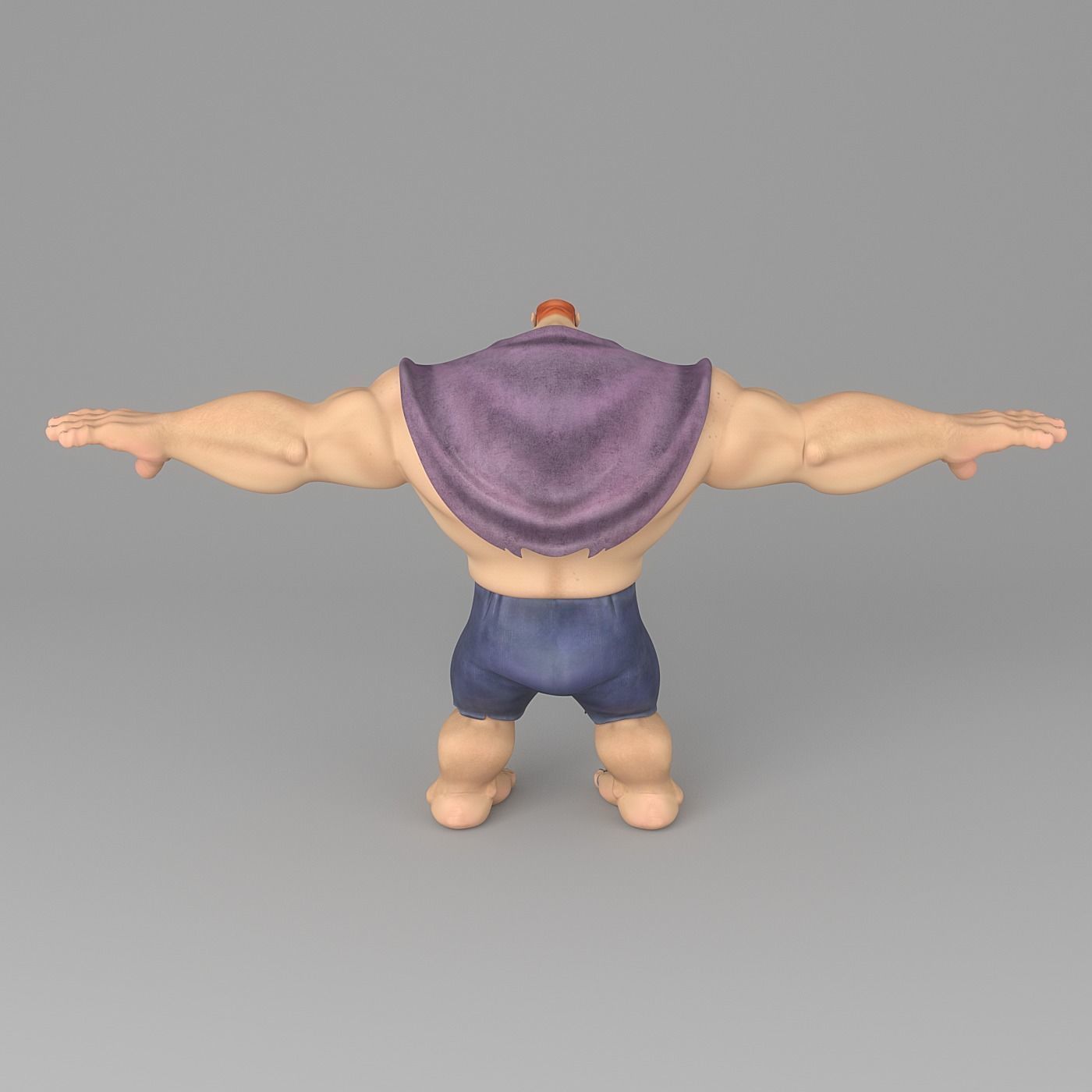 cartoon man 6 Low-poly 3D model_3