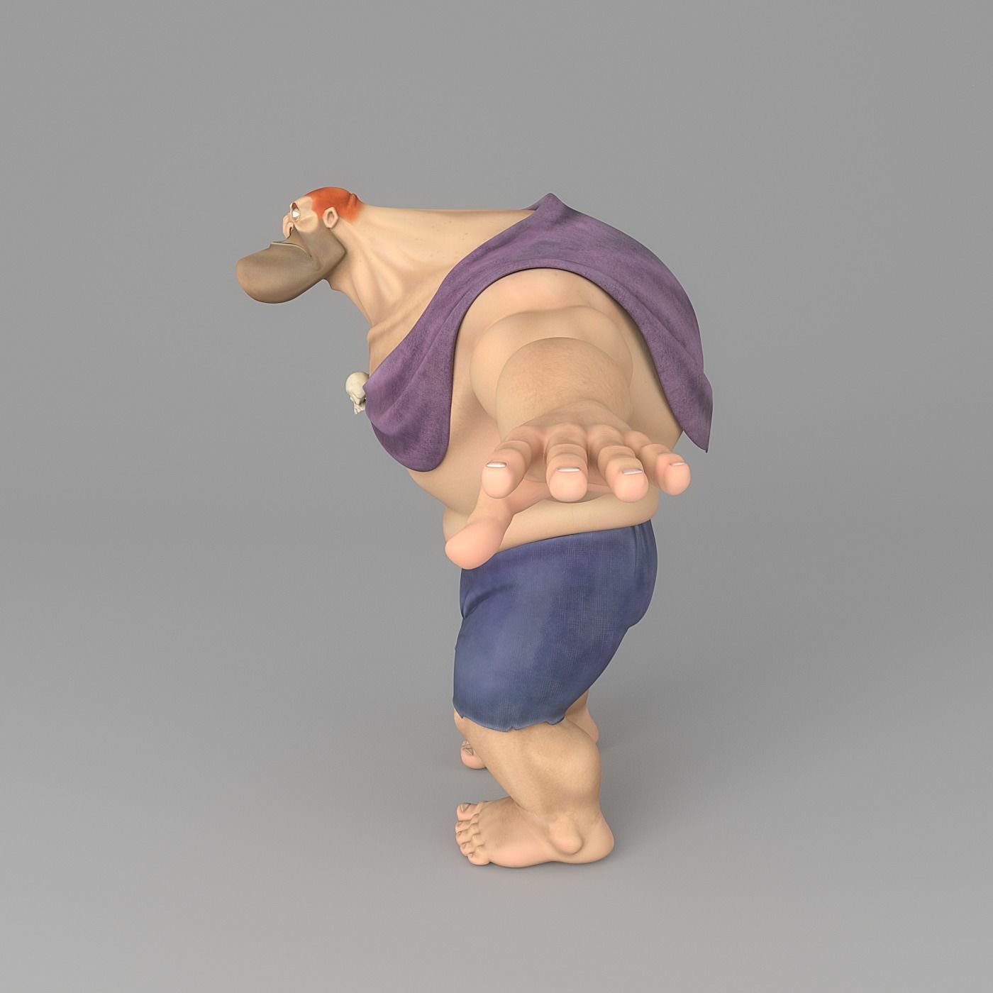 cartoon man 6 Low-poly 3D model_4