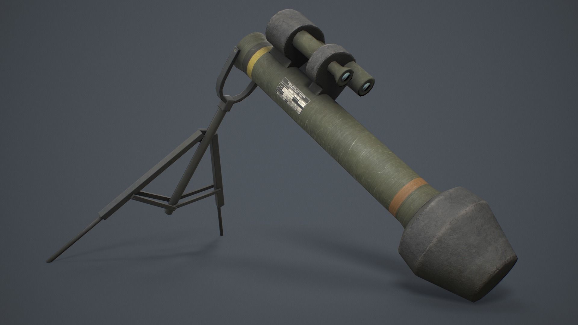 M47 Dragon M2 Plus  Low-poly 3D model_1