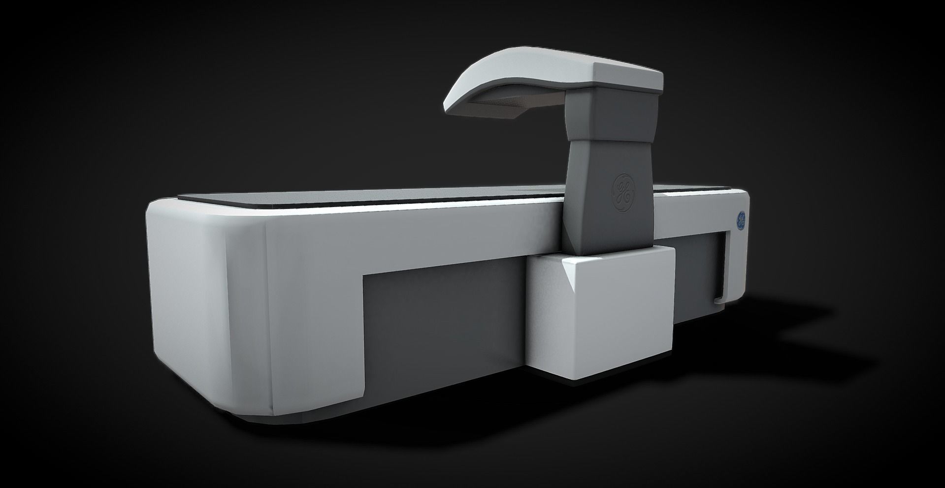 dexa machine Low-poly 3D model_2