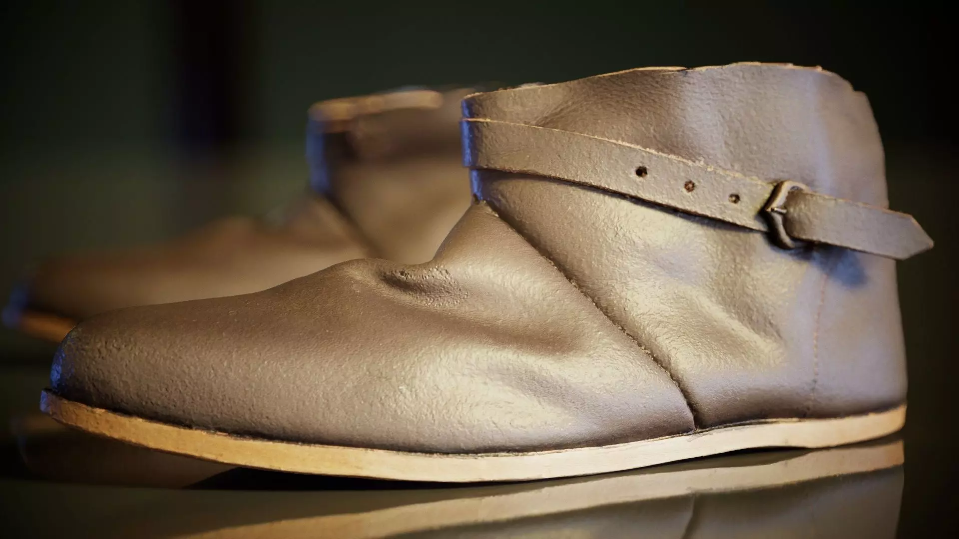 Medieval Shoe Low-poly 3D model