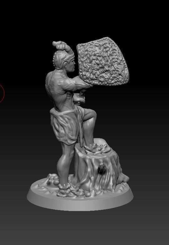 Warrior 32mm DND Fantasy WOW RPG Table top game 3D print model_5