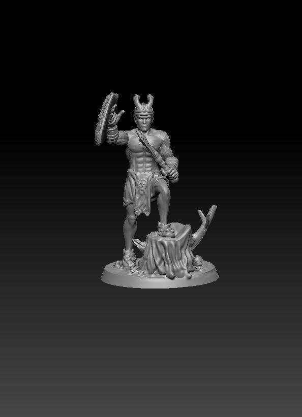 Warrior 32mm DND Fantasy WOW RPG Table top game 3D print model_2
