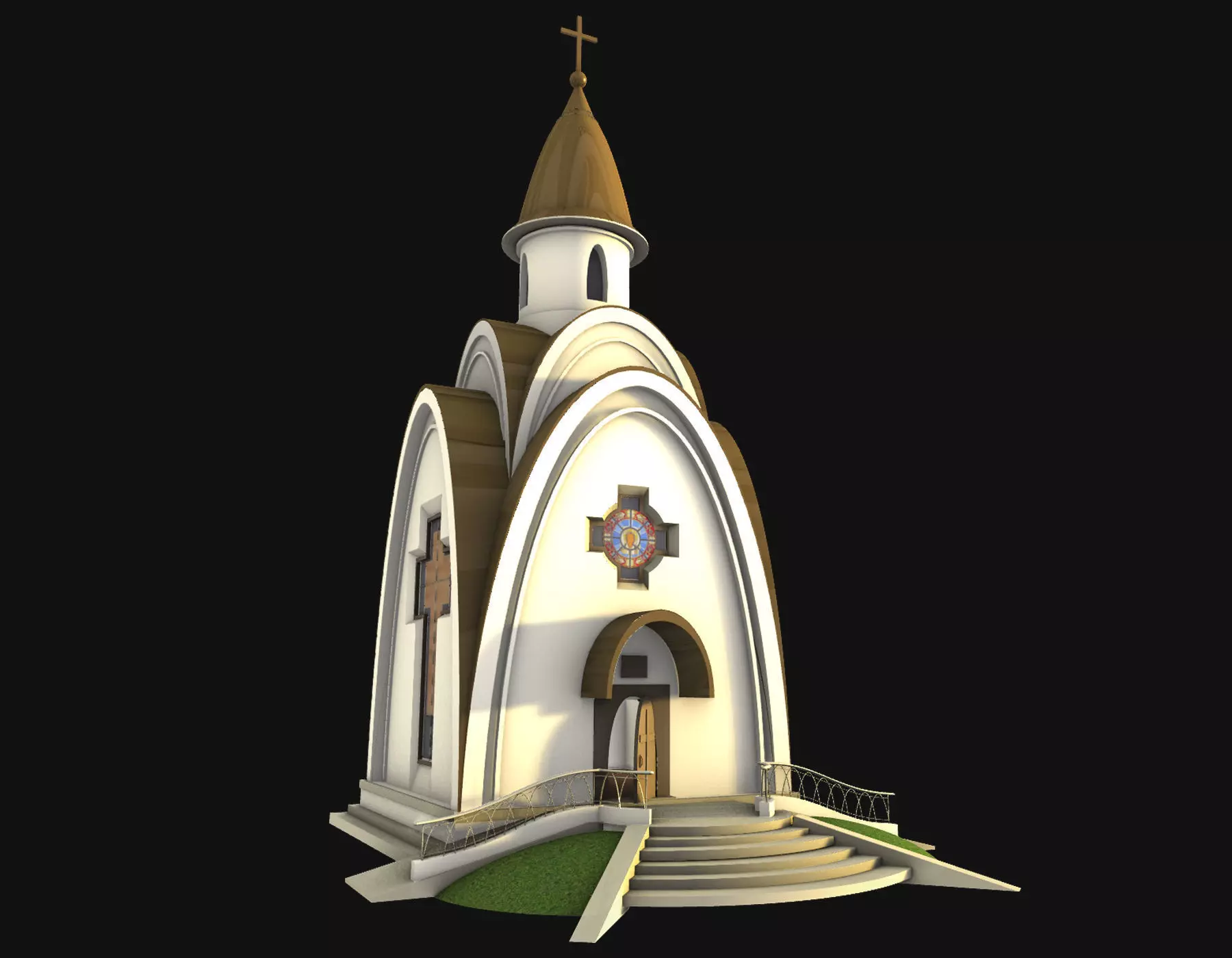 Chapel church 3D model_0