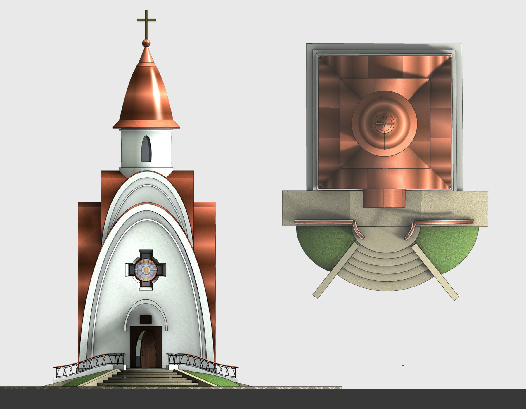 Chapel church 3D model_2
