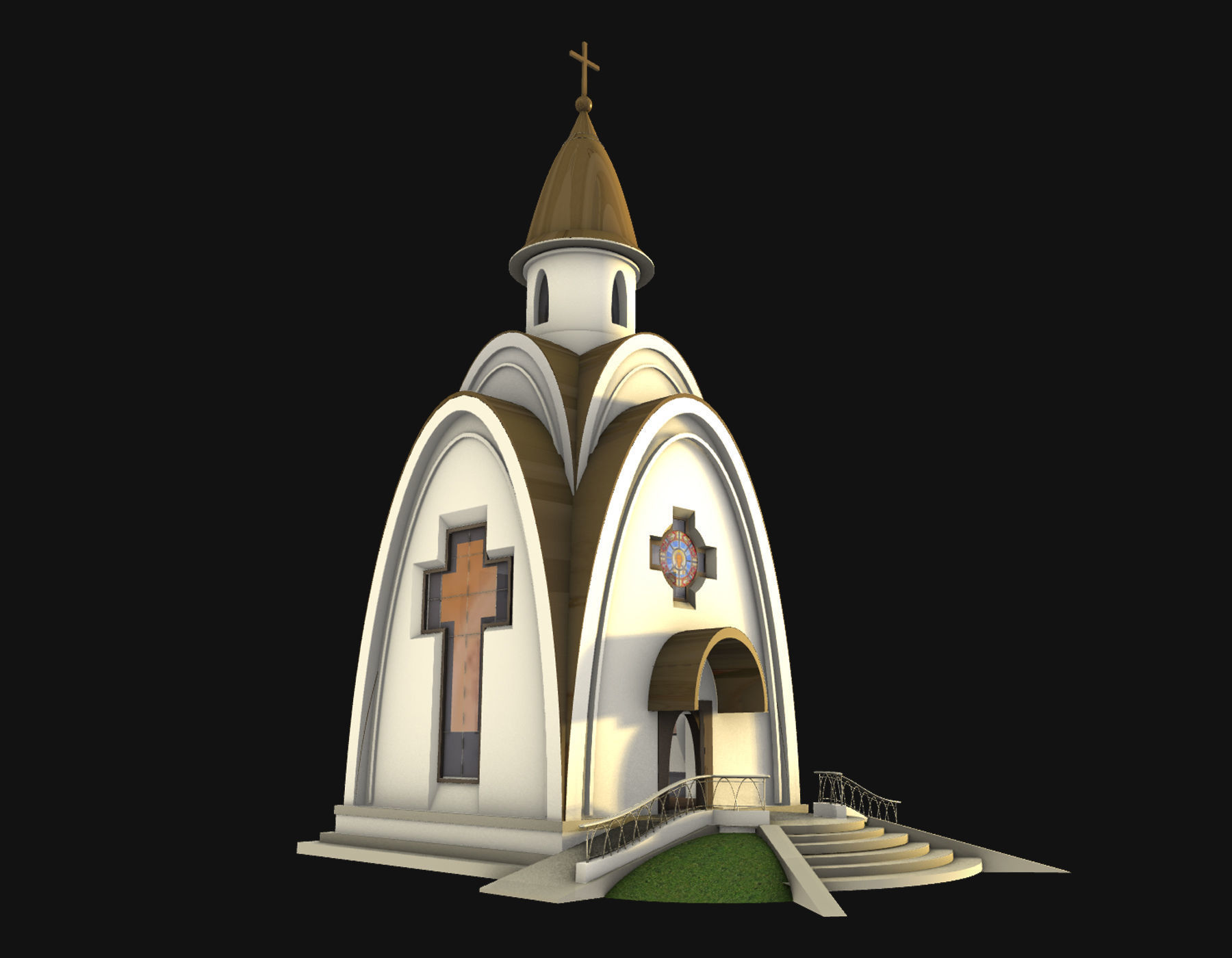 Chapel church 3D model_1