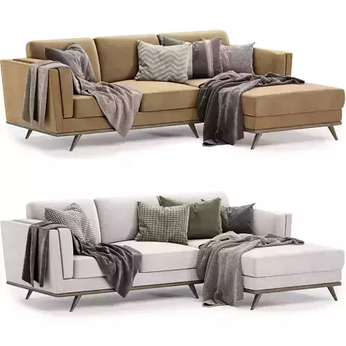 Timber Olio Right Sectional sofa
