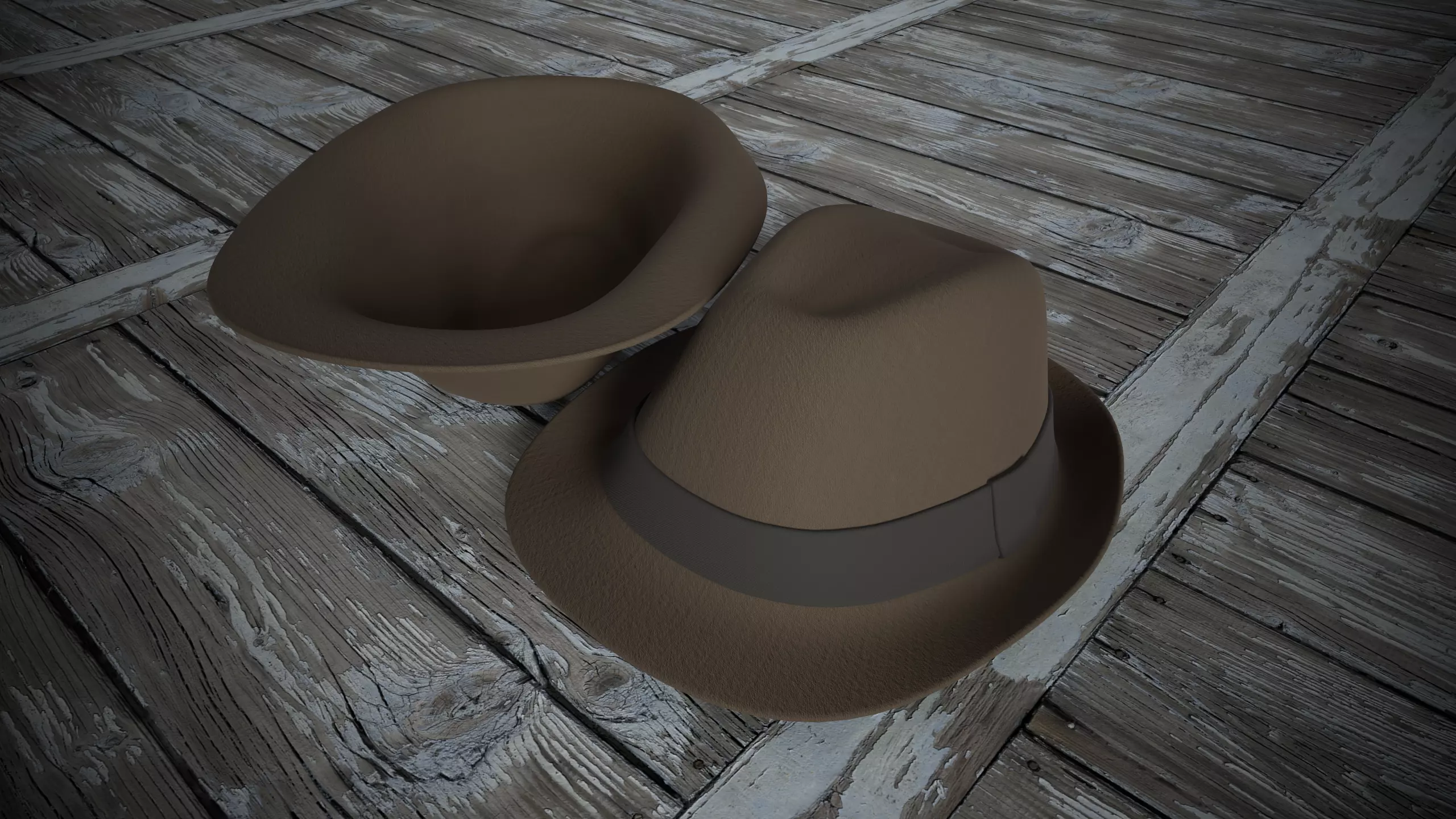 Fedora Hat 3D model_0